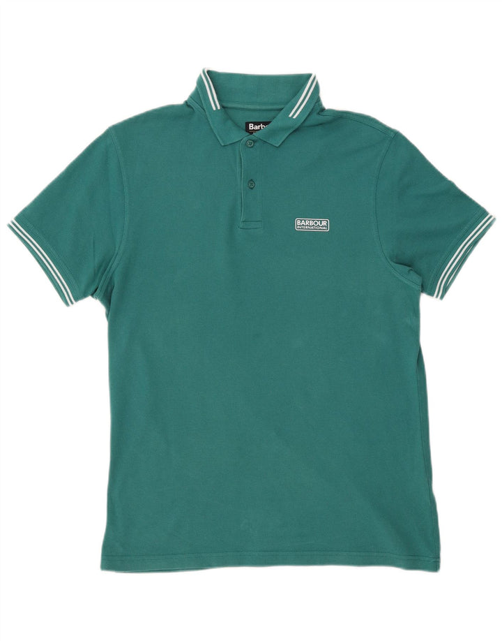 BARBOUR Polo Hombre Algodón Verde Medio