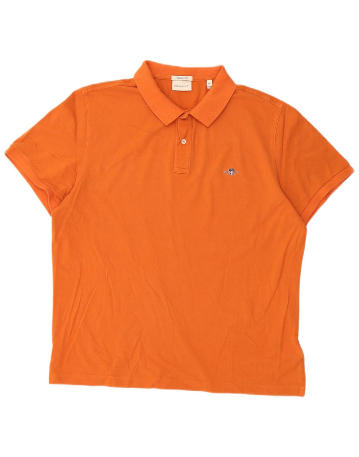 GANT Polo Regular Fit Hombre XL Naranja Algodón