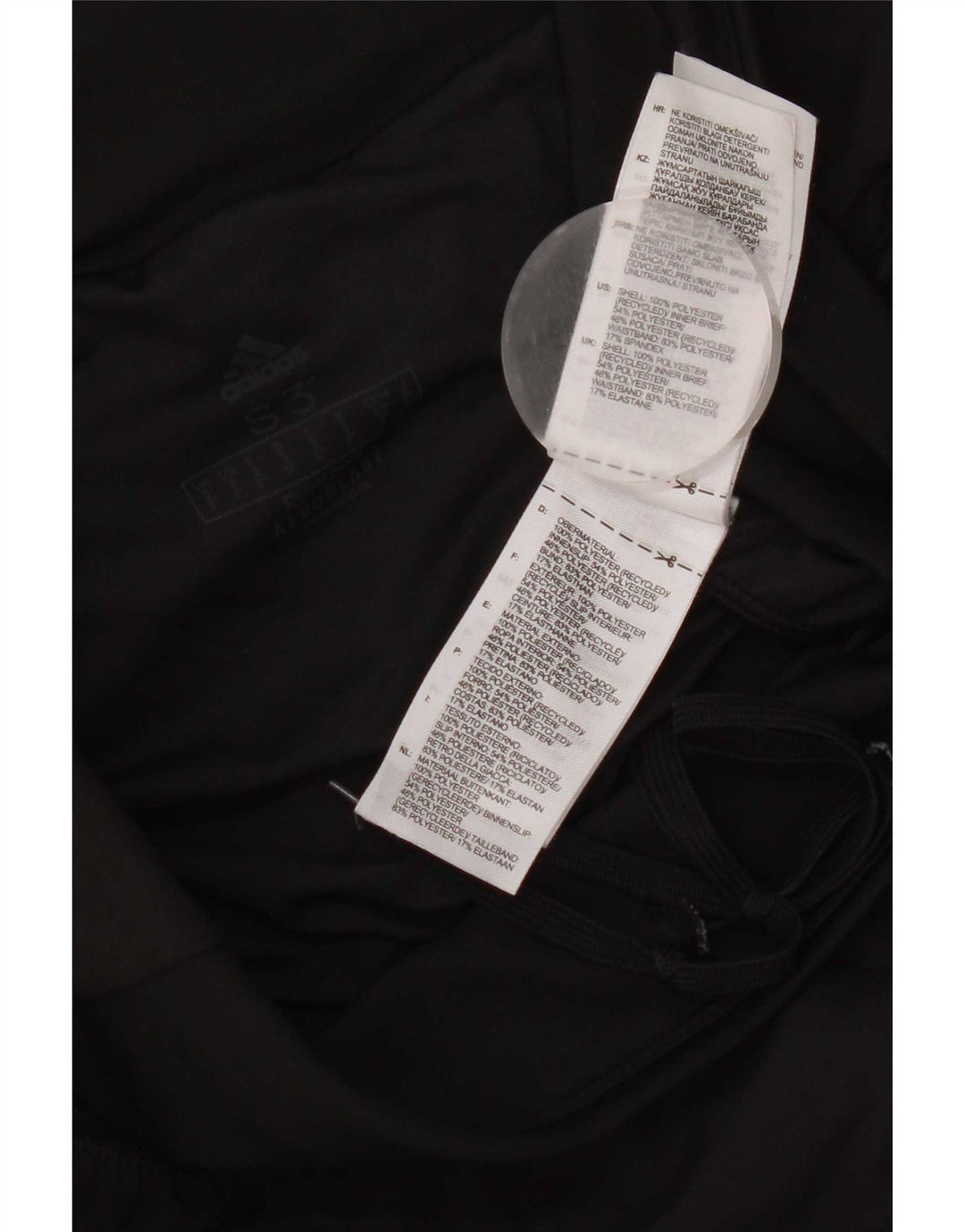 Adidas Pantalones cortos deportivos para mujer UK 10 Small Black Poliéster