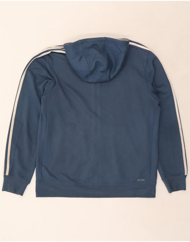 Adidas Mens Climalite Zip Sudadera con capucha suéter grande azul marino poliéster
