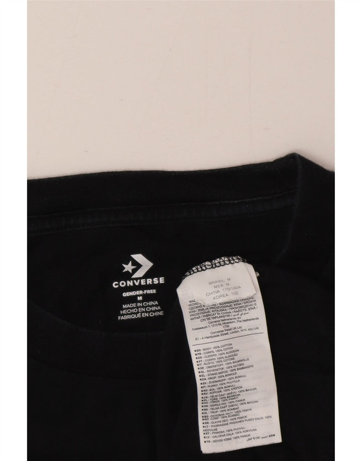 Converse Hombre Top Manga Larga Algodón Negro Mediano