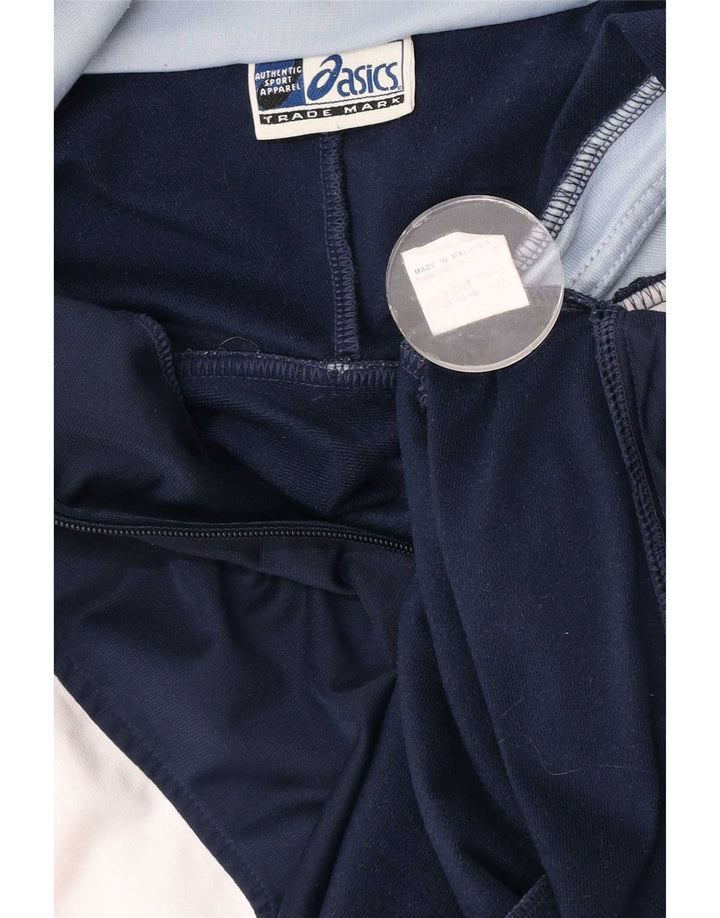 Asics Hombre Chándal Top Jacket Medium Azul Marino Colorblock Poliéster