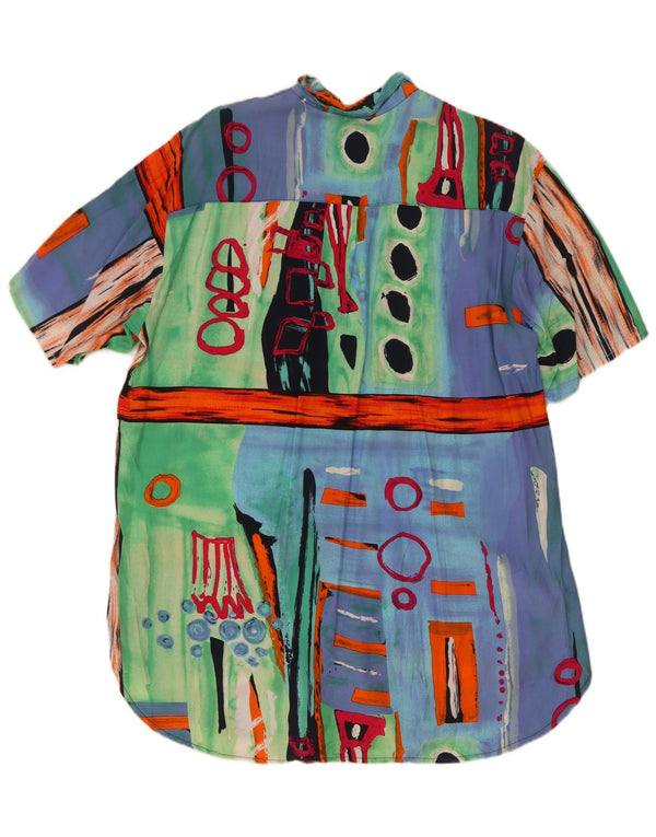 Primavera Firenze Vestido camisero de manga corta para mujer US 4 Small Multicolor