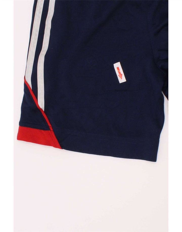 Adidas Pantalones cortos deportivos para niño 5-6 años Azul marino Colorblock Poliéster