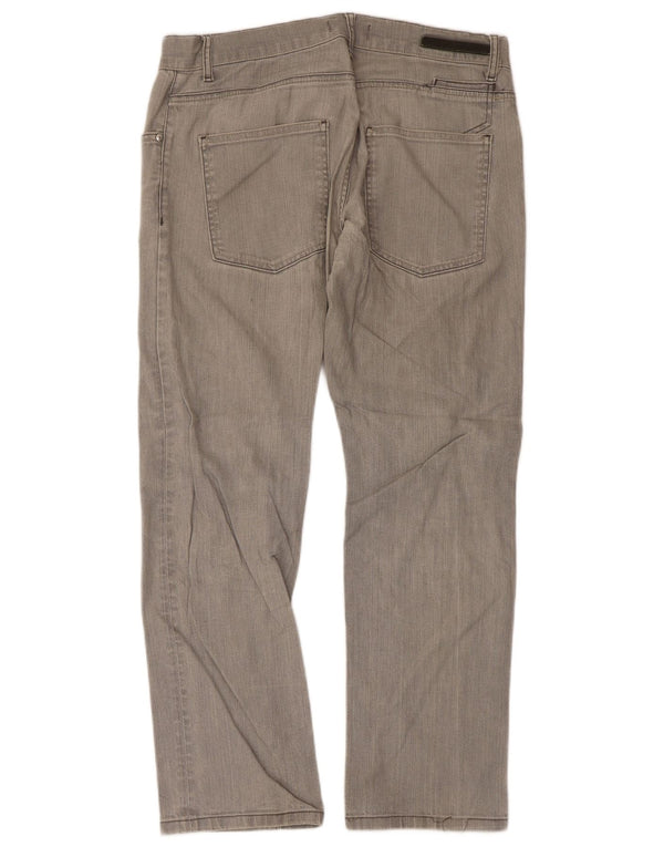 Zara Mens Straight Jeans EU 42 Large W32 L28 Grey Cotton
