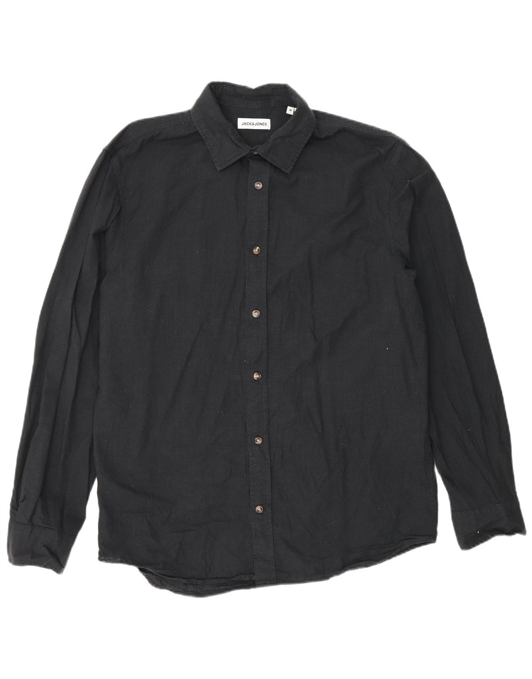 Camisa Jack & Jones Hombre Mediana Negro Algodón