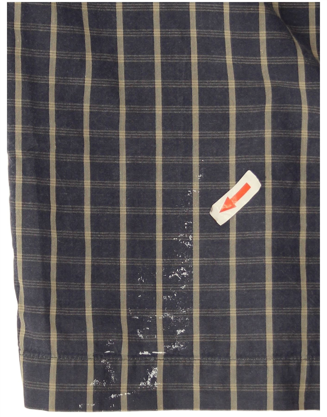 Camisa Dickies Hombre Manga Corta Algodón A Cuadros Azul Marino Mediano