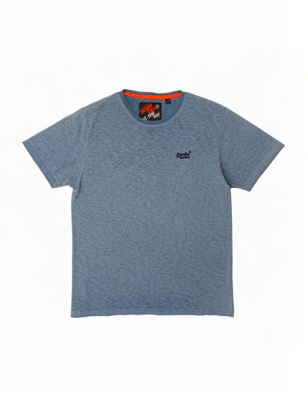 Superdry Camiseta para hombre Top 2XL Algodón moteado azul