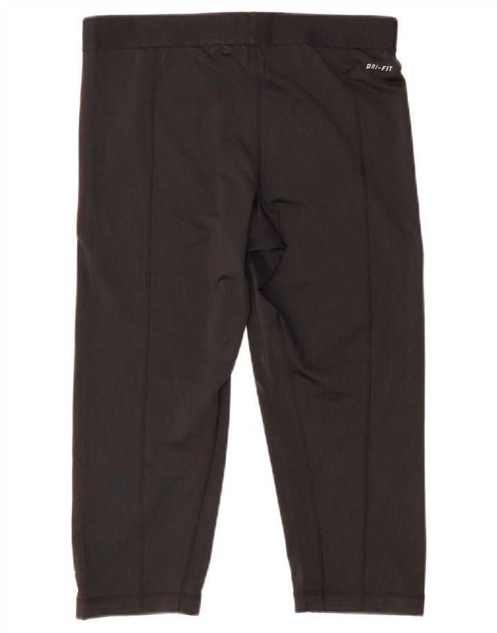 Nike - Leggings capri gráficos para mujer, talla 46, poliéster negro grande