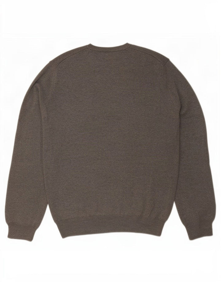 Marks & Spencer Jersey con Cuello en V Azul Harbor para Hombre Algodón Gris Medio