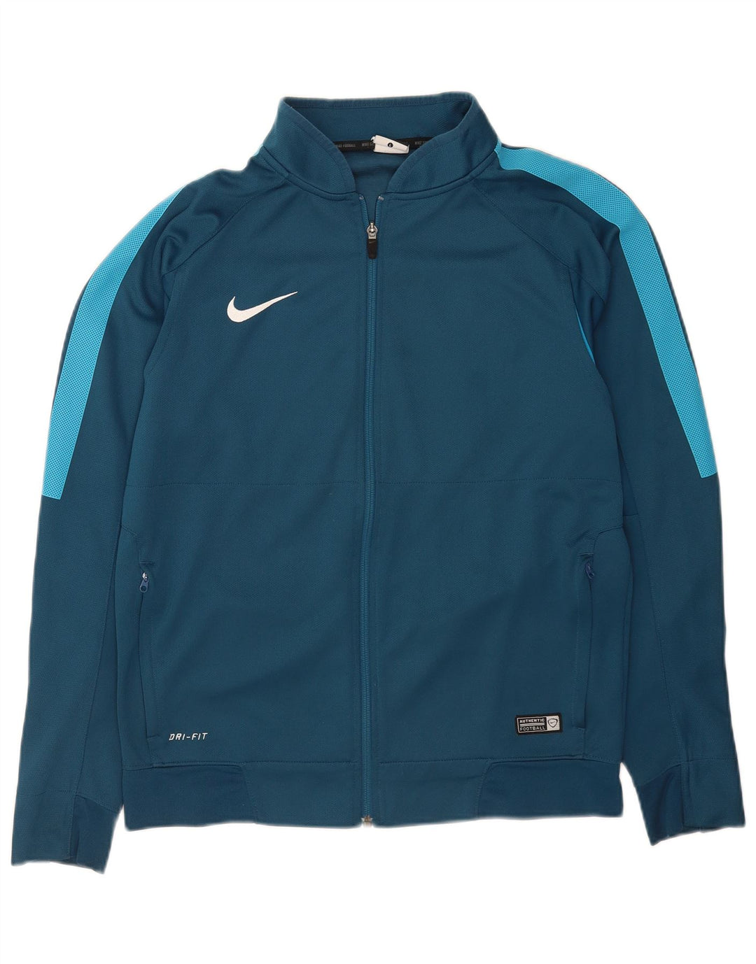 Nike Hombre Dri Fit Chándal Top Chaqueta Grande Azul Colorblock Poliéster