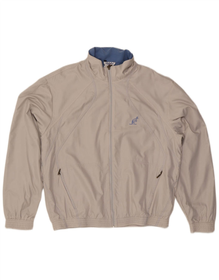 AUSTRALIAN L'ALPINA Chaqueta superior de chándal para hombre IT 52 Poliéster gris grande