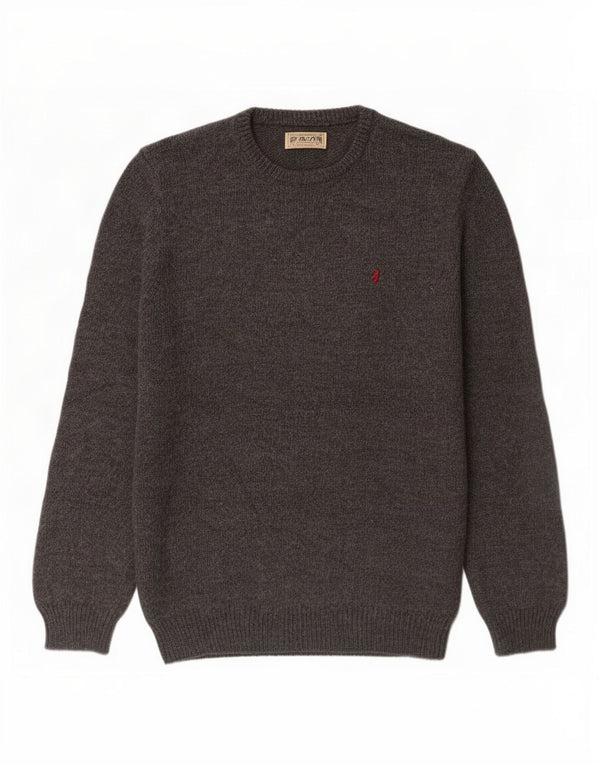 Marlboro Classics - Jersey de cuello redondo para hombre, talla 2XL, acrílico gris