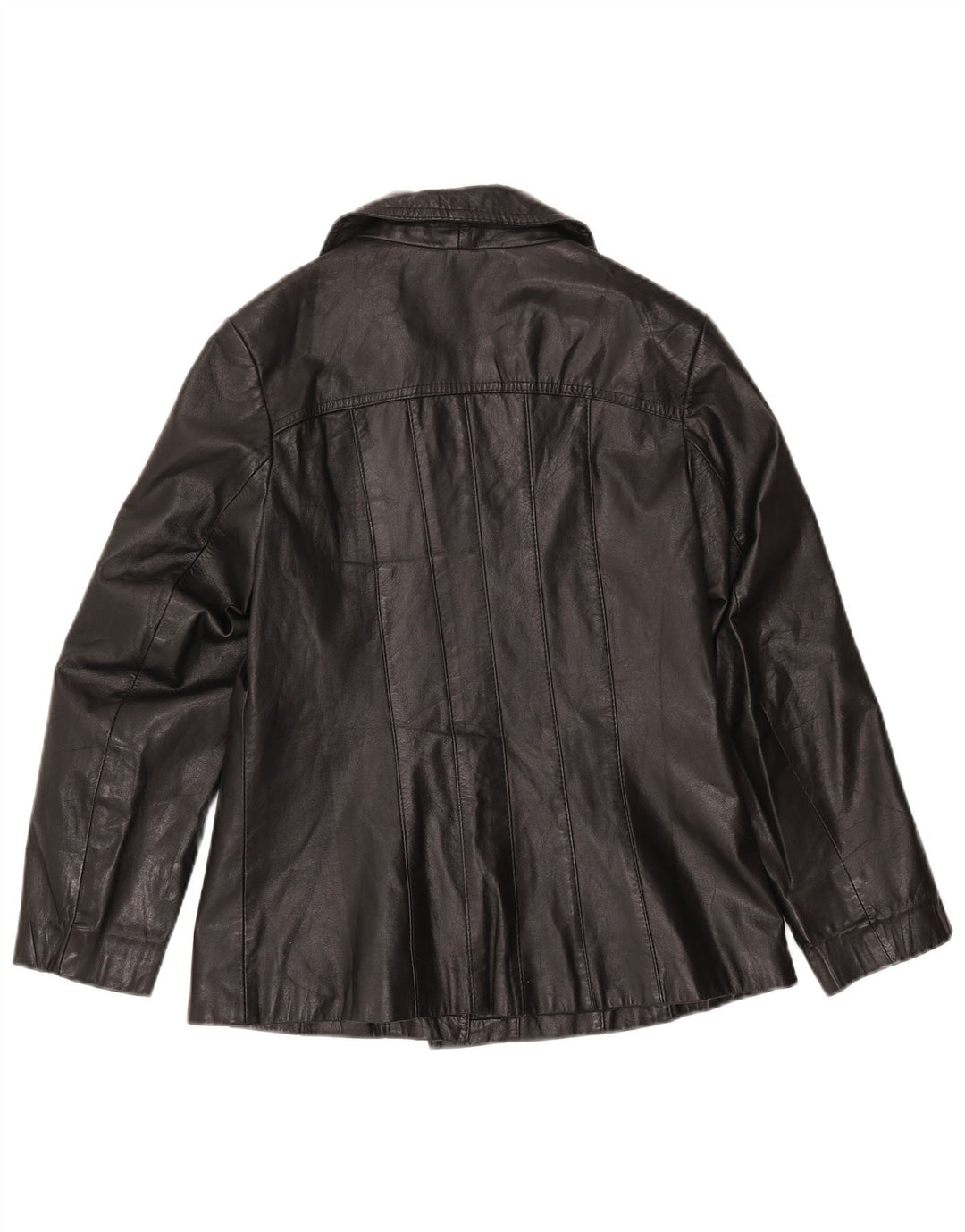 C&A Chaqueta de cuero para mujer EU 42 Grande Cuero negro