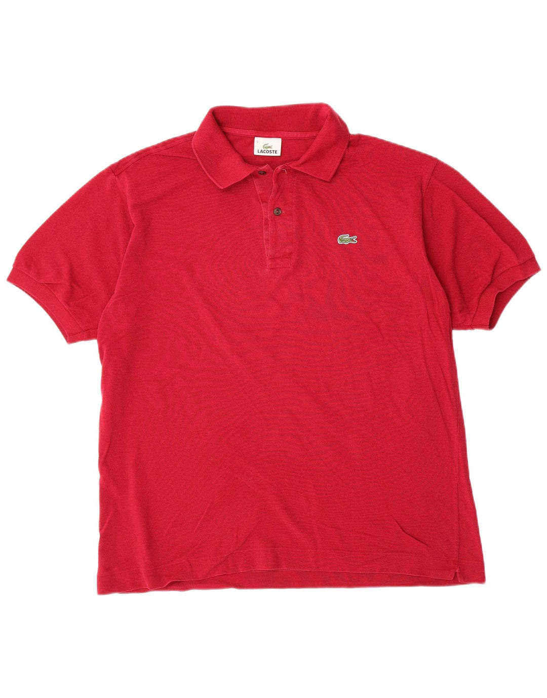 LACOSTE Polo para hombre talla 5 grande rojo algodón clásico