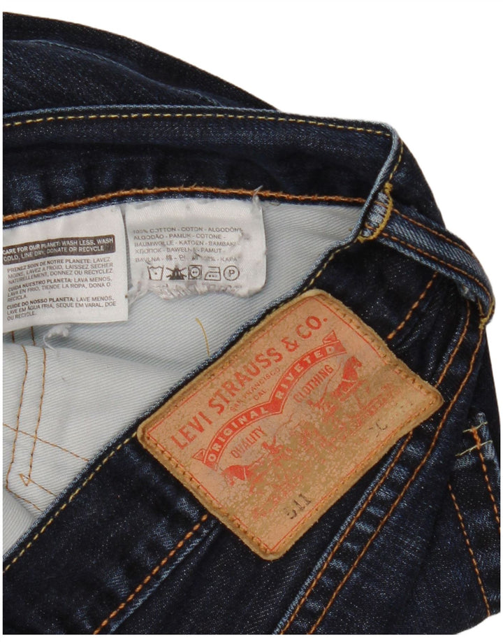 LEVI'S Mens 511 Slim Jeans W32 L30 Algodón Azul Marino