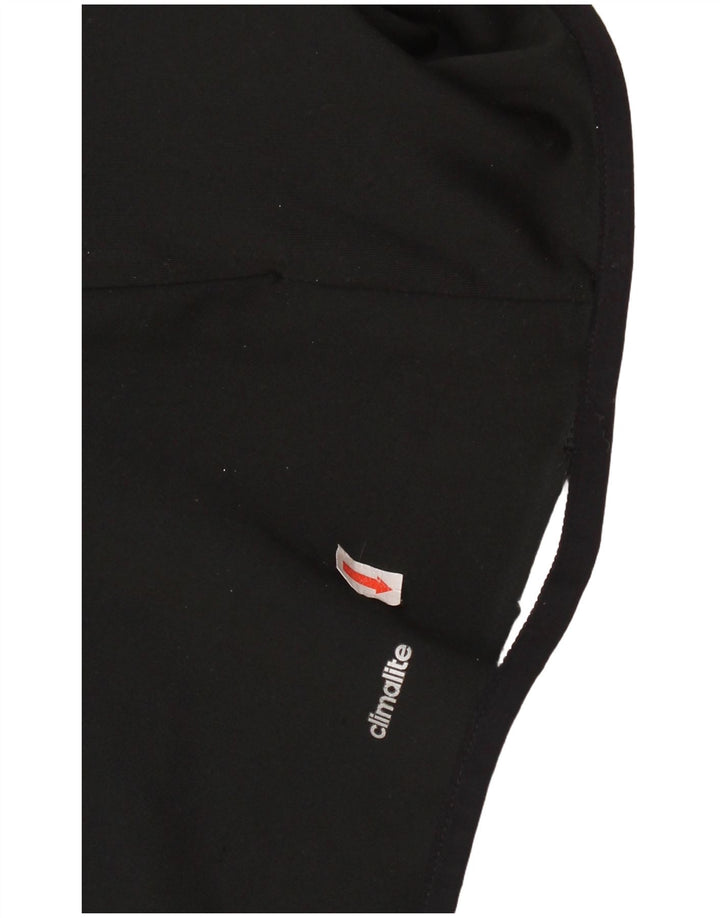 ADIDAS Mujer Climalite Chándal Top Chaqueta Reino Unido 12/14 Mediano Negro