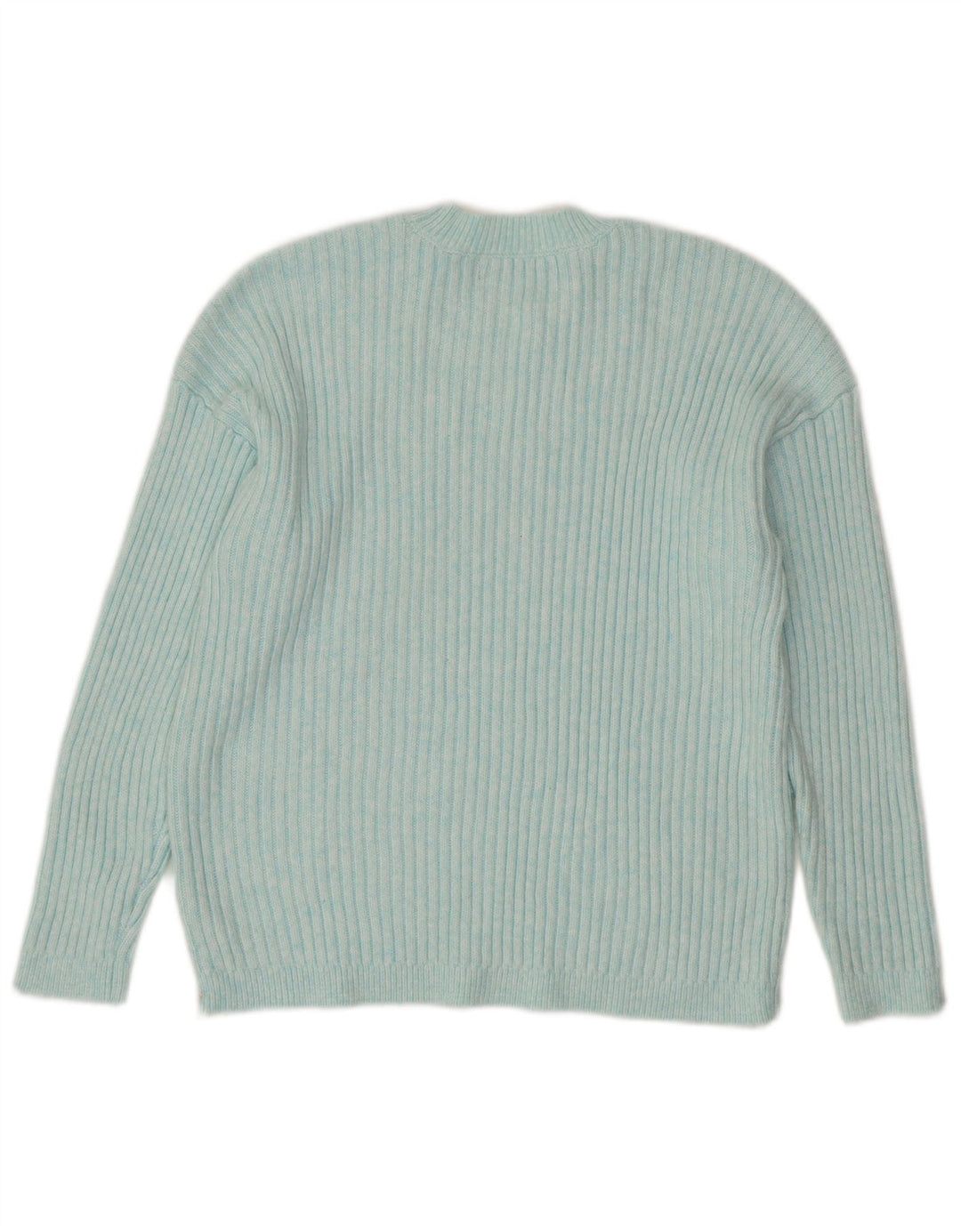 MARKS & SPENCER Suéter tipo jersey con cuello redondo para mujer UK 46 Poliéster azul grande