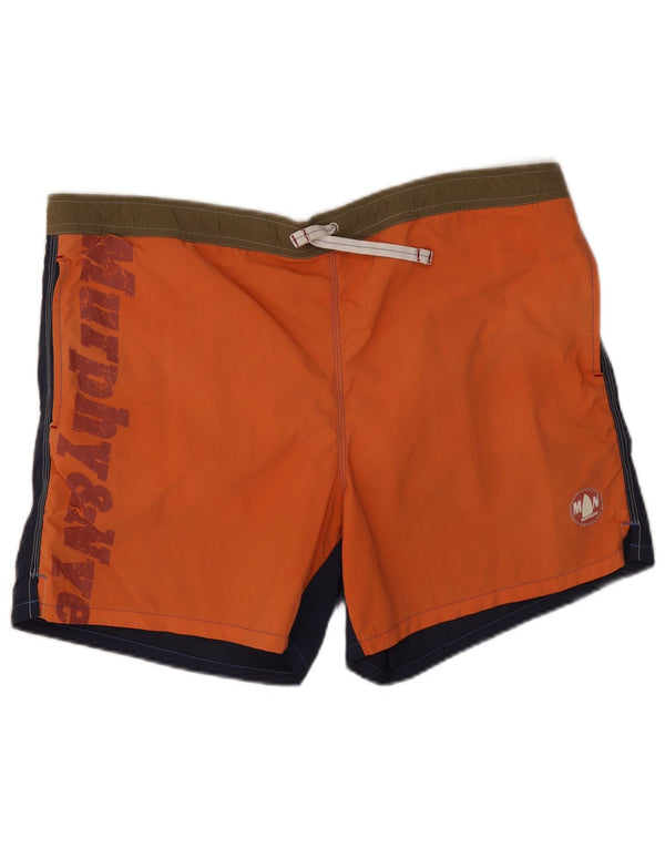Murphy & Nye Bañador Gráfico Hombre XL Poliamida Naranja