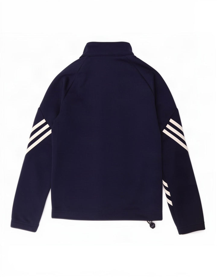 Adidas Chicos Climalite Chándal Top Chaqueta 9-10 Años Azul Marino Poliéster