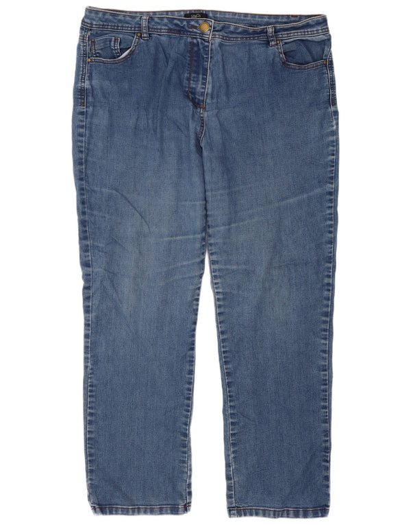 Vaqueros rectos para mujer M&Co UK 18 XL W38 L29 Azul