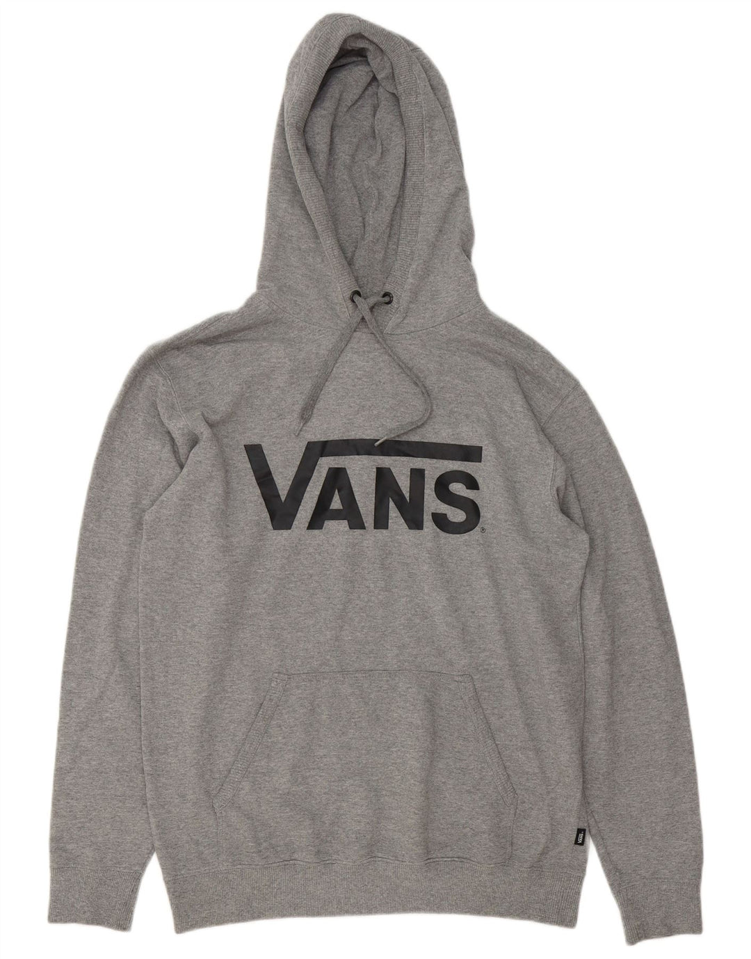 Vans Hombre Sudadera Con Capucha Gráfica Jersey De Algodón Gris Medio