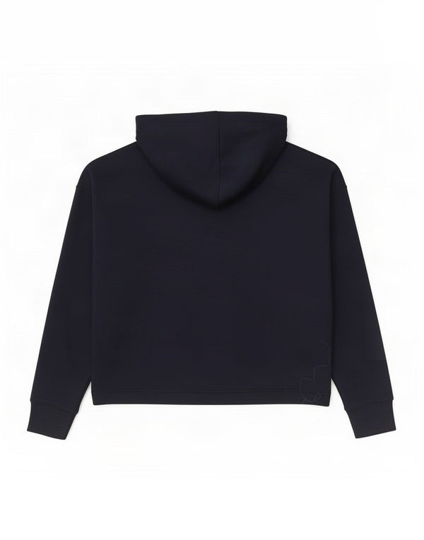 Tommy Hilfiger Jersey con capucha corta extragrande para mujer UK 10 Small Azul marino