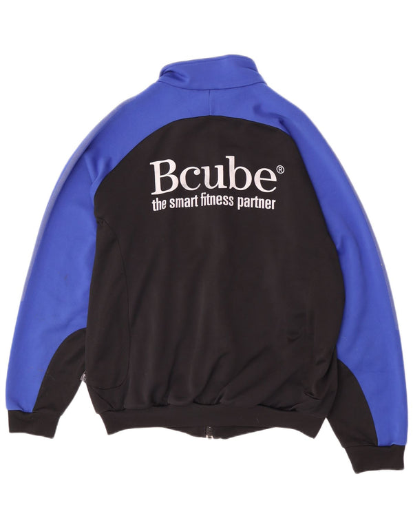 Adidas - Chaqueta de chándal gráfica para hombre, talla 44/46, color negro