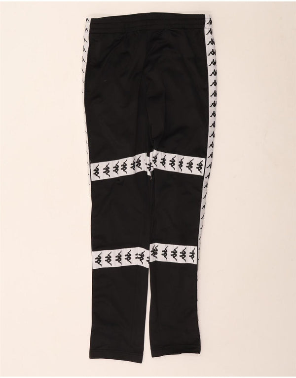 Kappa Hombre Pantalones De Chándal Gráficos Poliéster Color Block Medium Negro