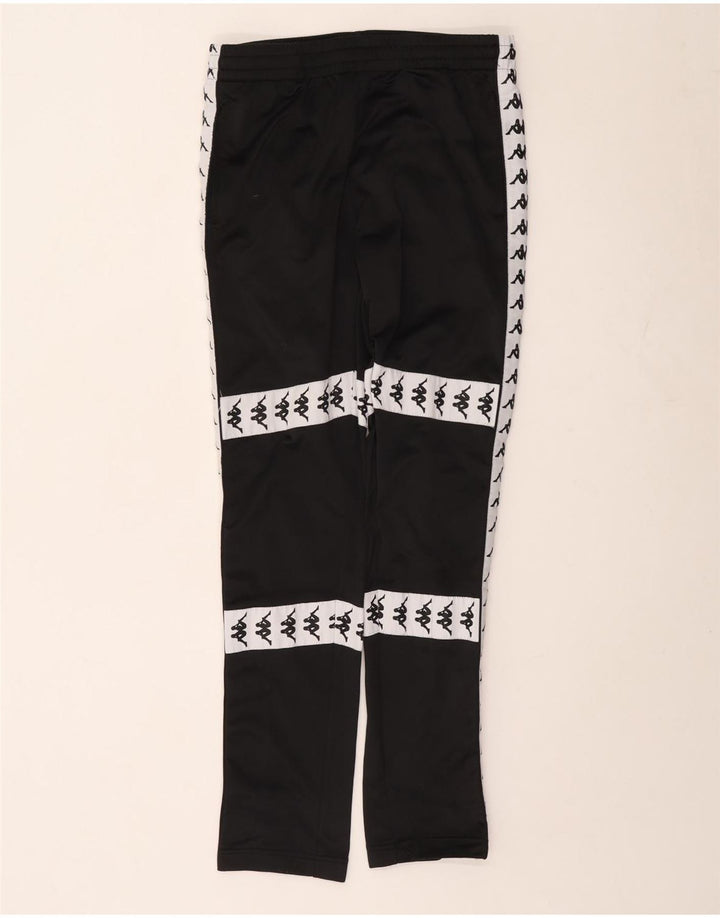 Kappa Hombre Pantalones De Chándal Gráficos Poliéster Color Block Medium Negro