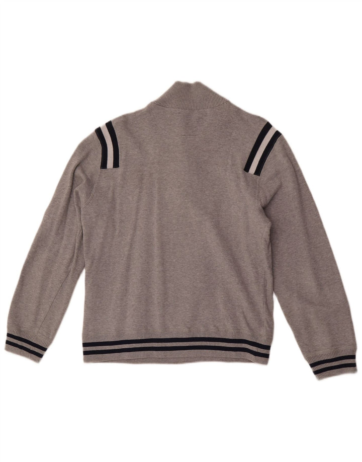Champion Sudadera con cuello y cremallera para mujer, talla 40, color gris medio