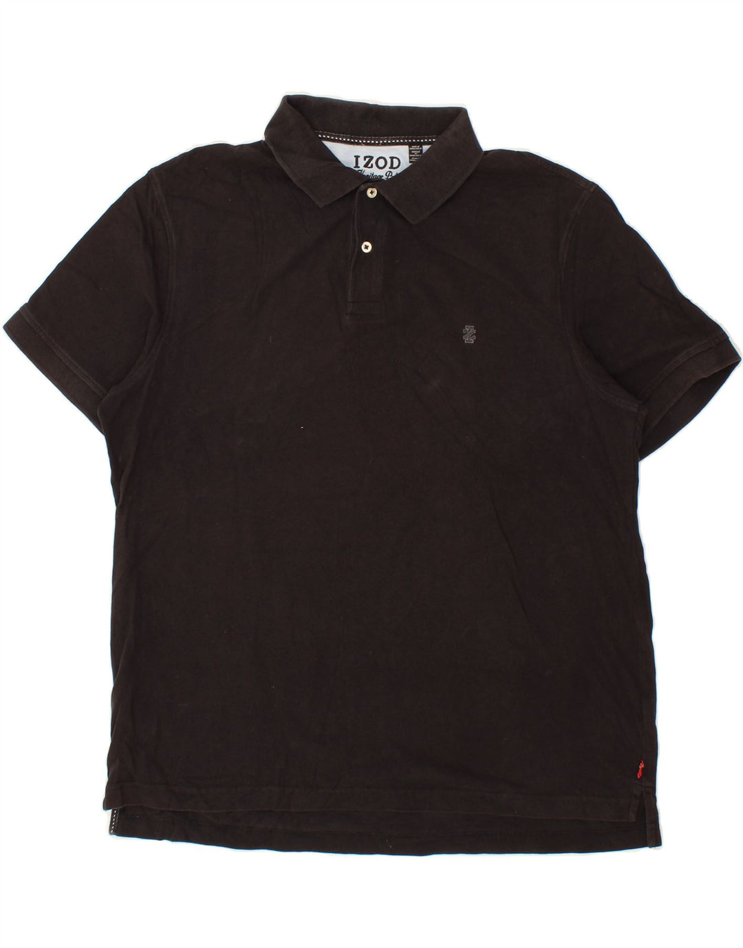 IZOD Mens Heritage Polo Shirt XL Black Cotton Vintage Izod and Second-Hand Izod from Messina Hembry 