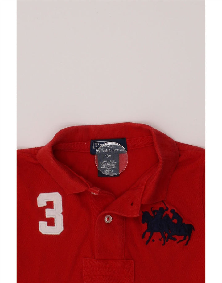 POLO RALPH LAUREN Polo gráfico para bebé niño 12-18 meses Algodón rojo