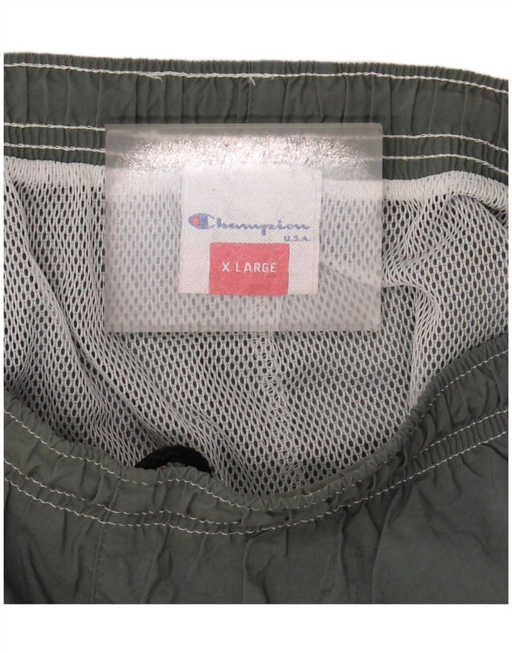 Champion Pantalones cortos deportivos para hombre XL Nylon gris