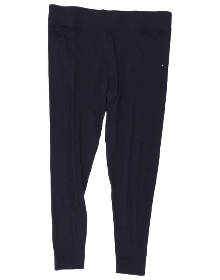 Marks & Spencer Leggings para mujer UK 40 XL Viscosa azul marino