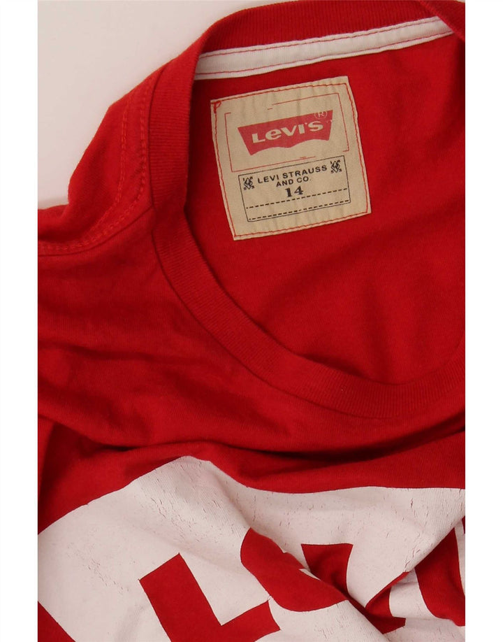Levi's Camiseta gráfica para niño 13-14 años Rojo