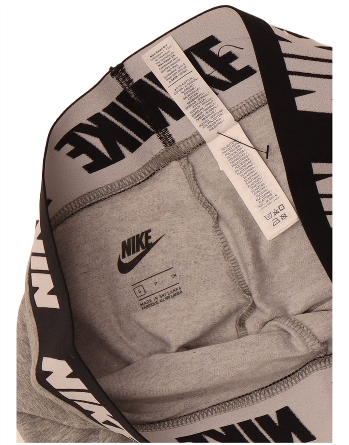 Nike Leggings gráficos para mujer UK 10 Small Gris Algodón