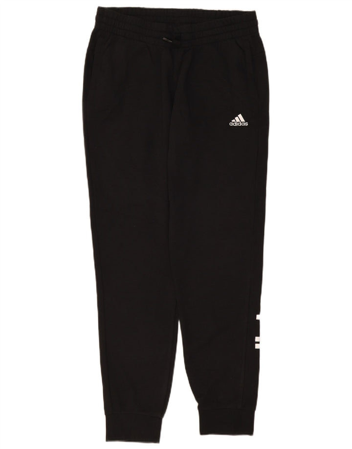 Adidas Mujer Graphic Chándal Pantalones Joggers UK 12/14 Mediano Negro