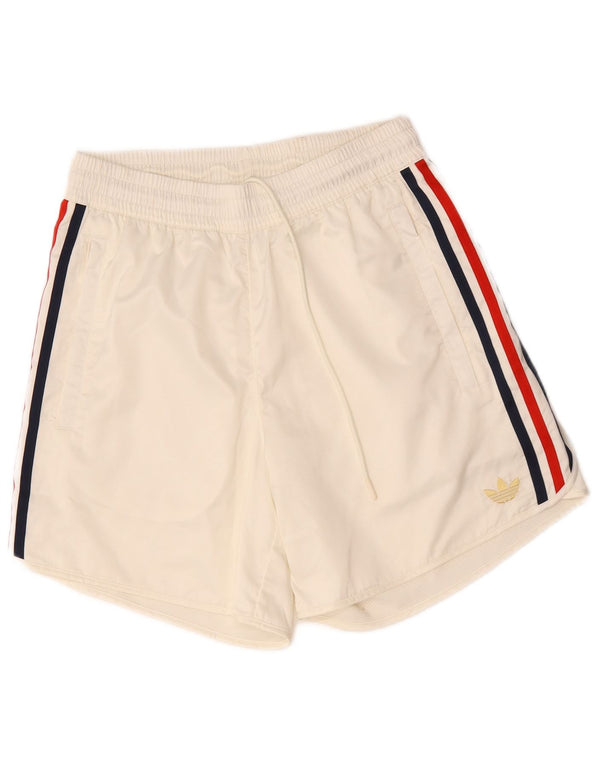 Adidas Hombre Pantalones Cortos Deportivos Pequeño Poliéster Blanco