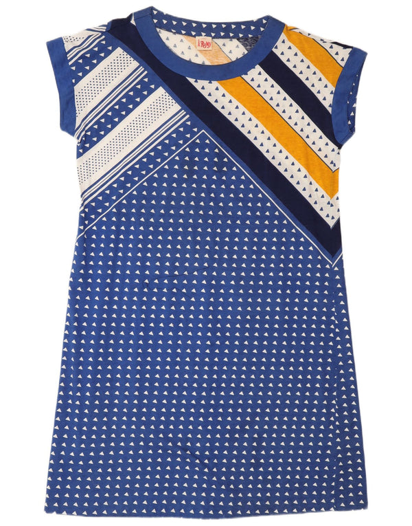 Romy Vestido Camiseta Mujer UK 40 XL Poliamida Geométrica Azul