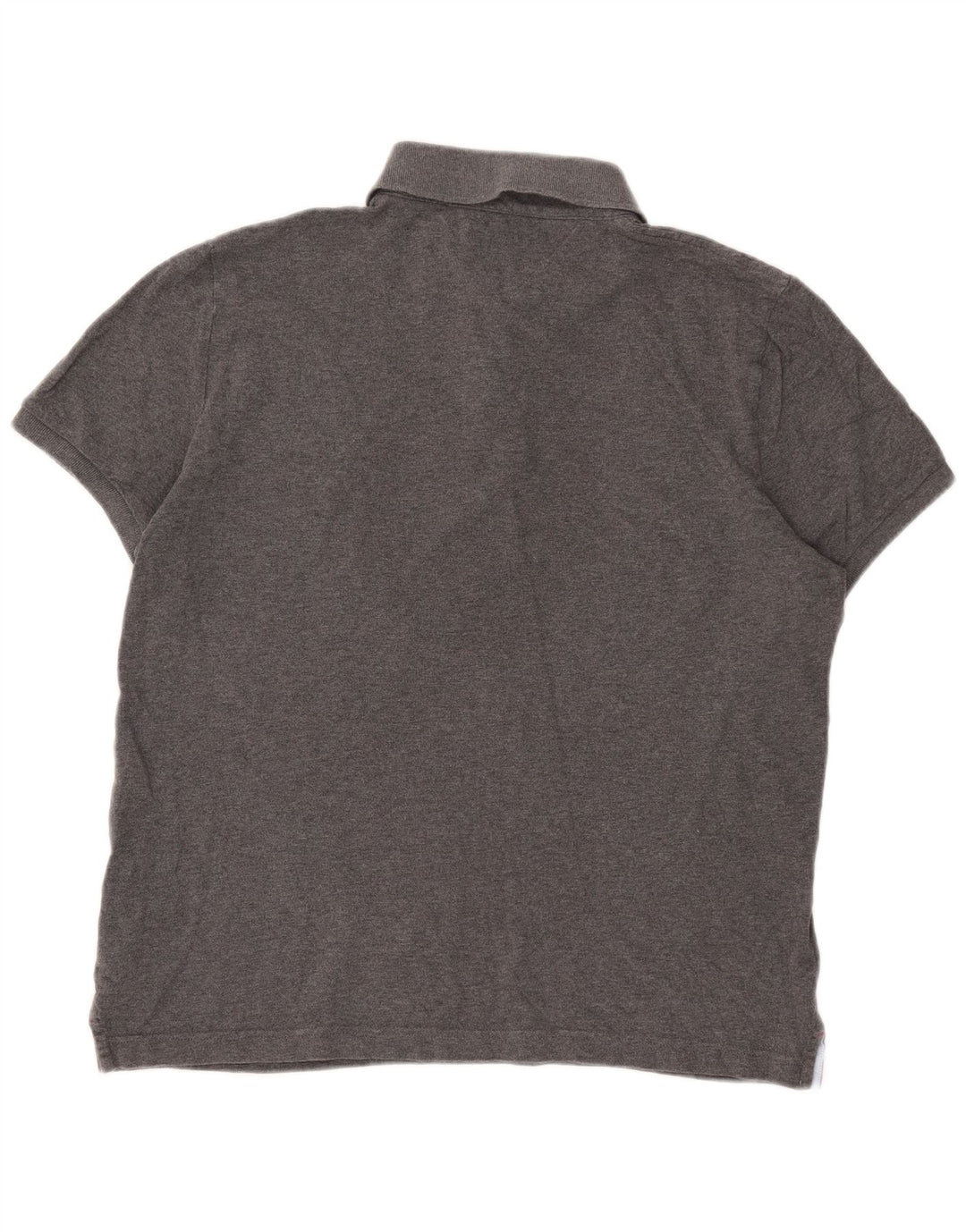 Tommy Hilfiger Polo de ajuste personalizado para hombre, tamaño grande, algodón gris