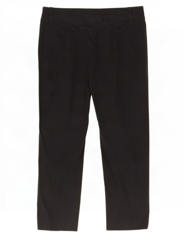 Pantalones Capri Mujer Benetton IT 42 Medium W32 L22 Negro