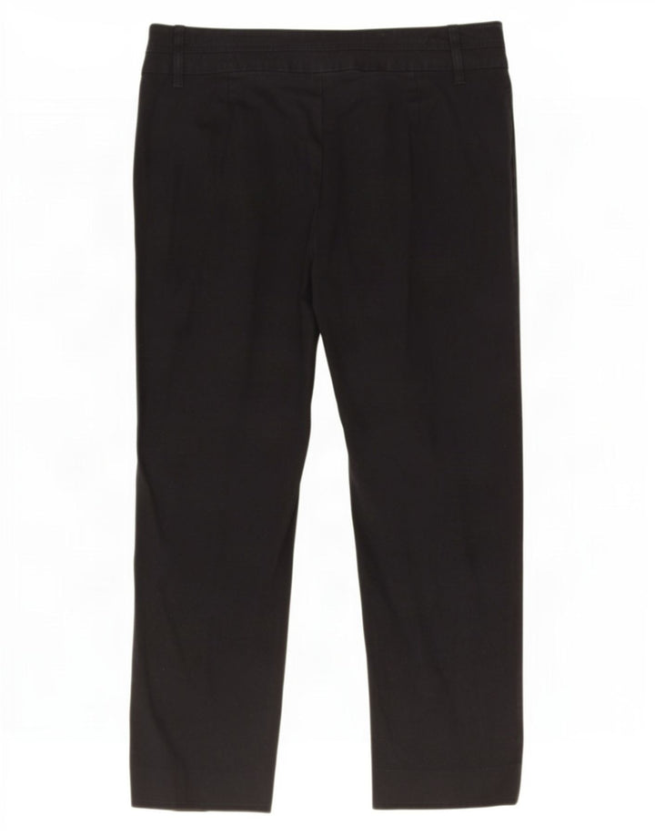 Pantalones Capri Mujer Benetton IT 42 Medium W32 L22 Negro