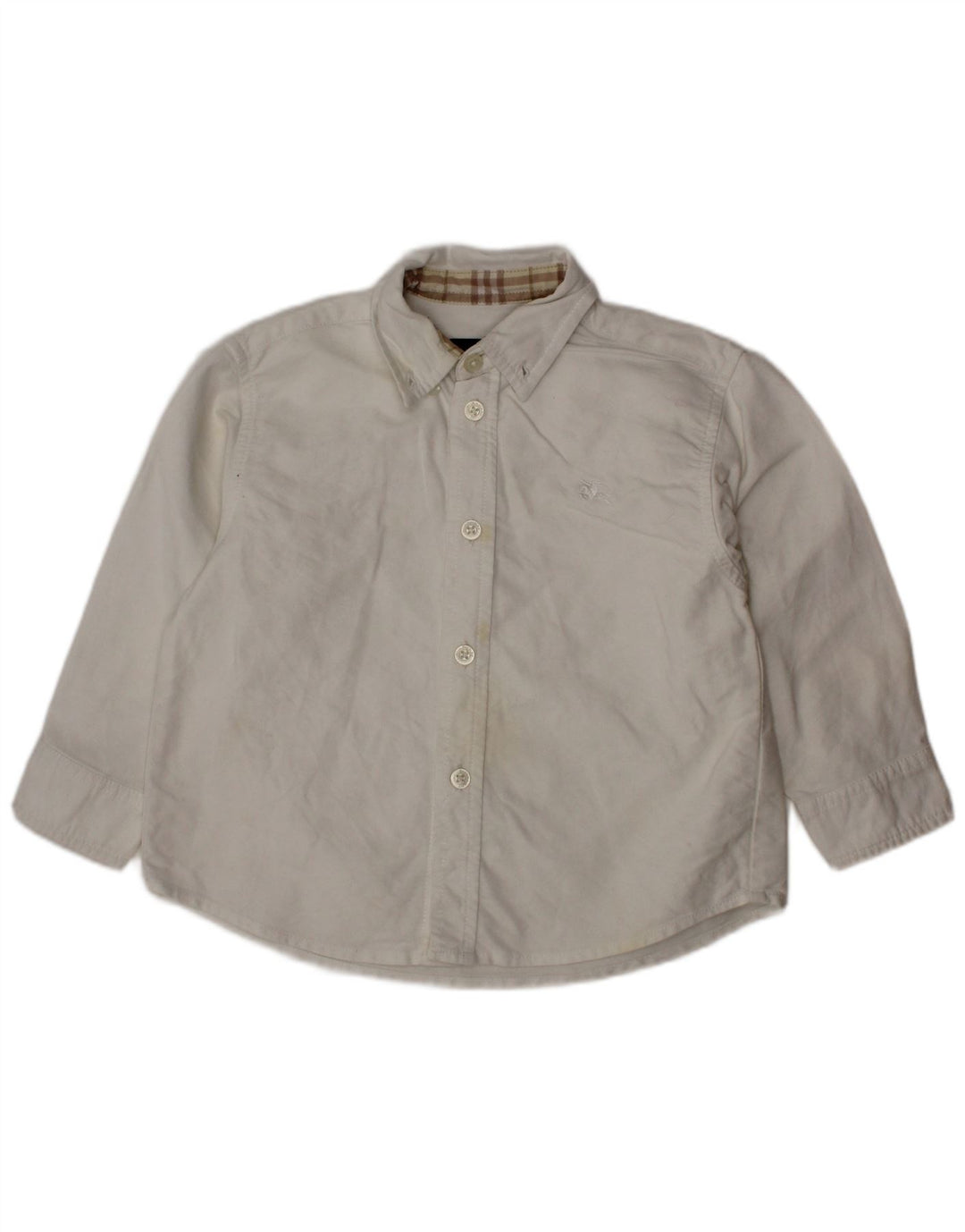 BURBERRY Camisa bebé niño 18-24 meses Algodón blanco