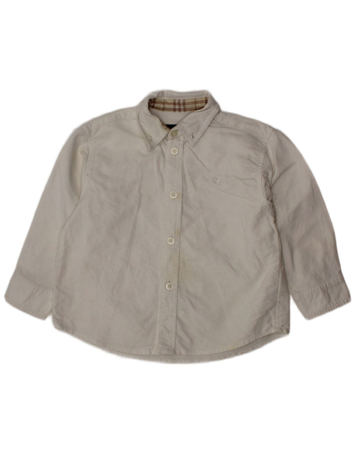 BURBERRY Camisa bebé niño 18-24 meses Algodón blanco