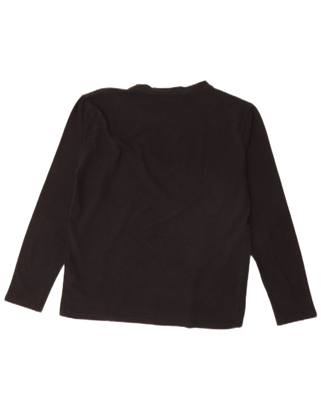 Trussardi Jeans Mujer Top Manga Larga UK 44 Mediano Negro Algodón