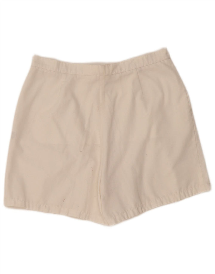 Ellesse Pantalones Cortos Chinos De Cintura Alta Para Mujer Mediano W30 Blanco