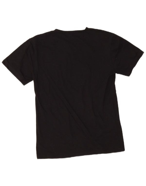 Kappa Camiseta para Mujer Top UK 12 Medium Black Cotton