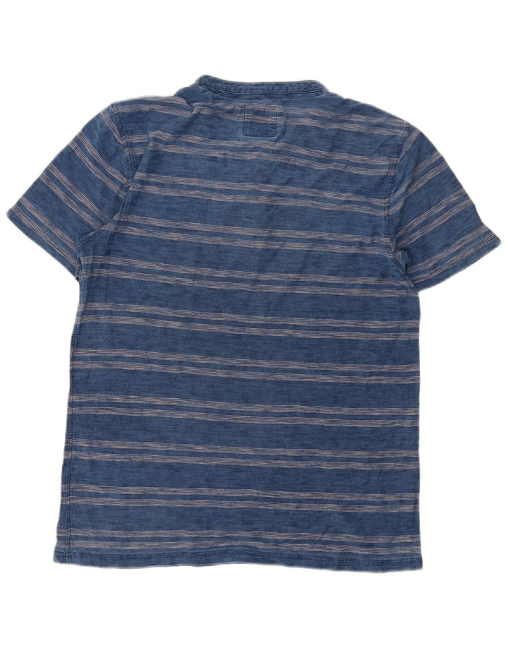 Camiseta para hombre Fat Face Top mediano azul marino a rayas