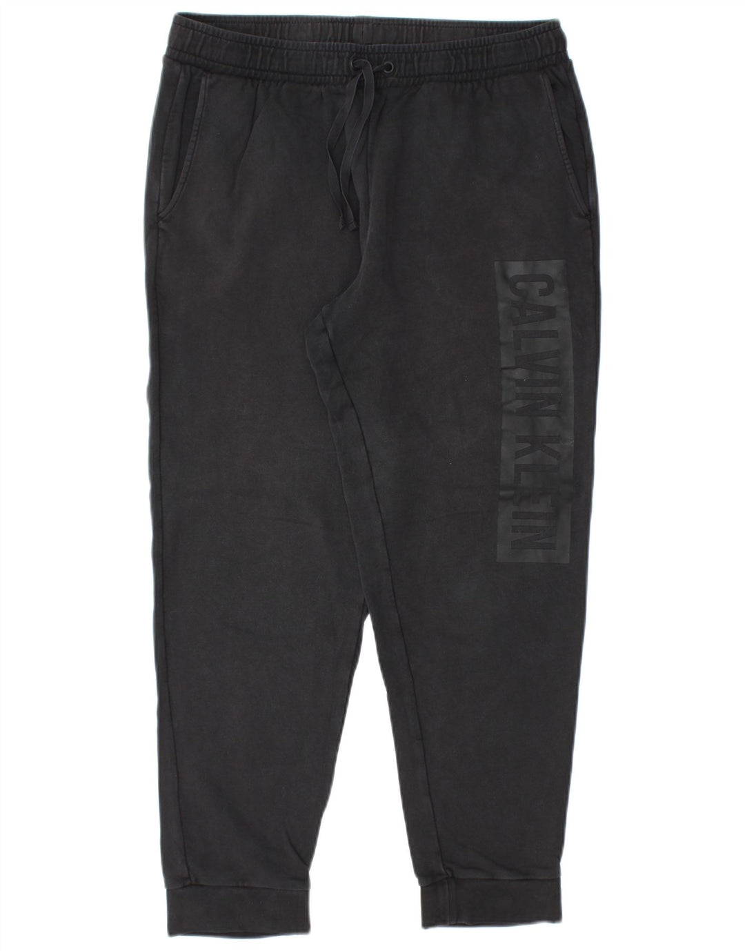 Calvin Klein Pantalones De Chándal Con Gráficos Para Hombre Joggers De Algodón Negro Mediano